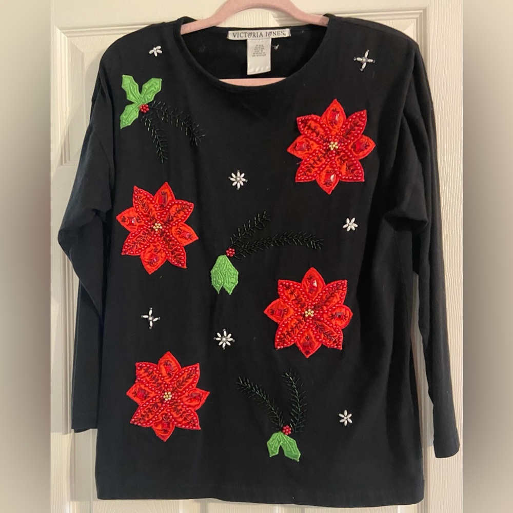 Ugly Christmas Sweater Women's Victoria Jones Size M